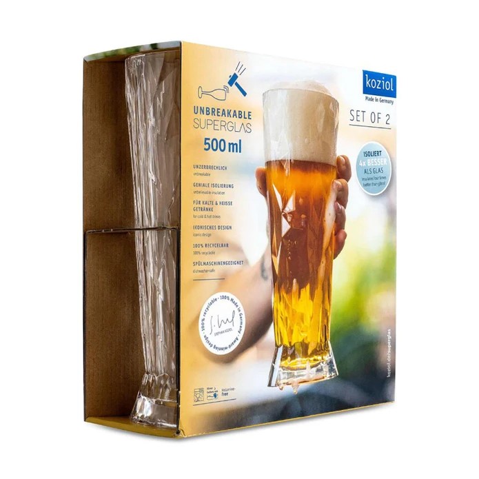 Koziol Superglas No:11 2'li Bardak Seti 500 ml Şeffaf 0 image
