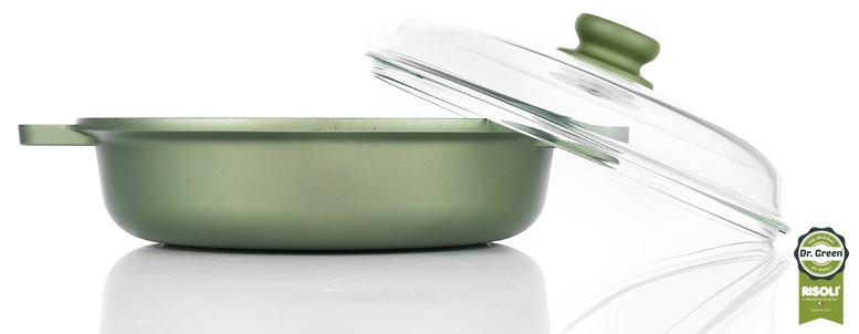 Risoli 24 cm DÖKÜM PİLAV TENCERESİ CAM KAPAKLI DR.GREEN® 0 image