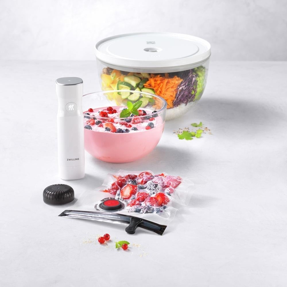 Zwilling Fresh & Save Bowls 9 Parça Cam Vakumlu Saklama Kabı Başlangıç Seti M/L Boy 0 image