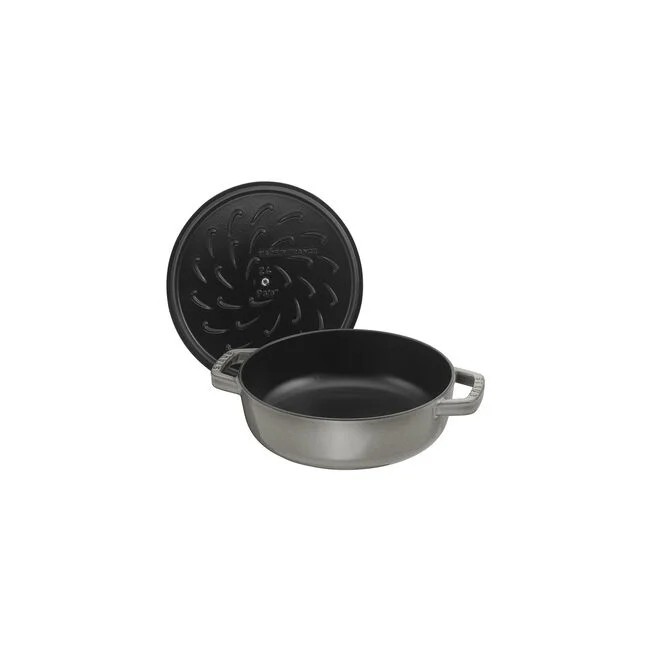 STAUB LA COCOTTE SOTE TENCERESİ CHİSTERA | DÖKÜM DEMİR | 28 CM | GRAFİT GRİ 405114700 0 image