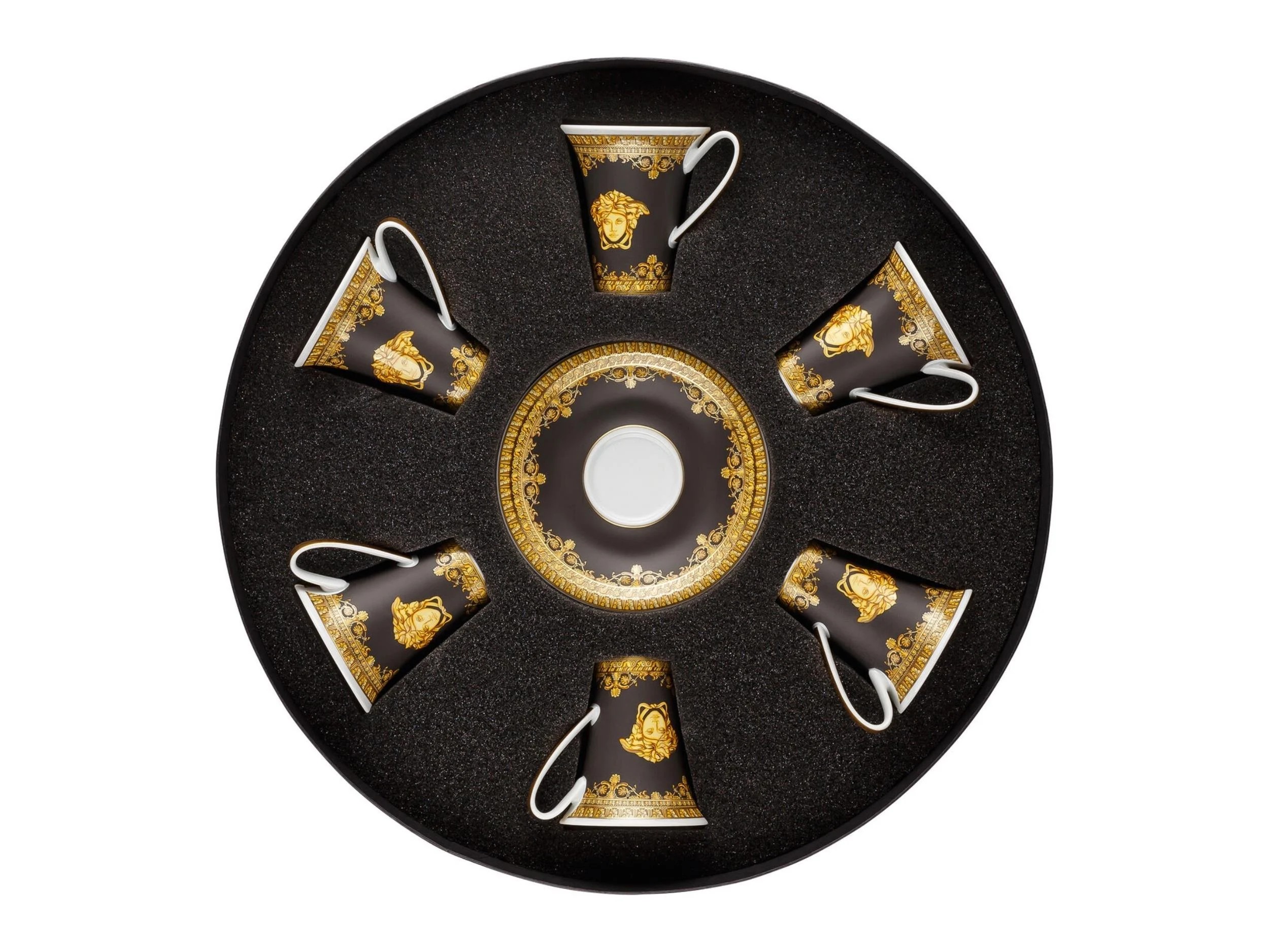VERSACE Espresso Set 6 lı Baroque Nero cover pic