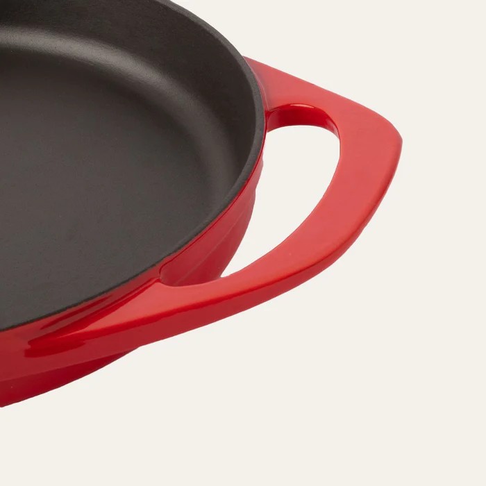 POT ART Magma Döküm Sahan Tava 22 cm Parlak Kırmızı 0 image