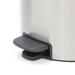 BRABANTİA NEWICON FPP MATT STEEL PEDALLI ÇÖP KUTUSU 30L BRA 111822 0 image