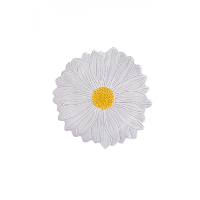 Bordallo Pinheiro-Maria Flor Beyaz Papatya Pasta Servis 23cm 0 image