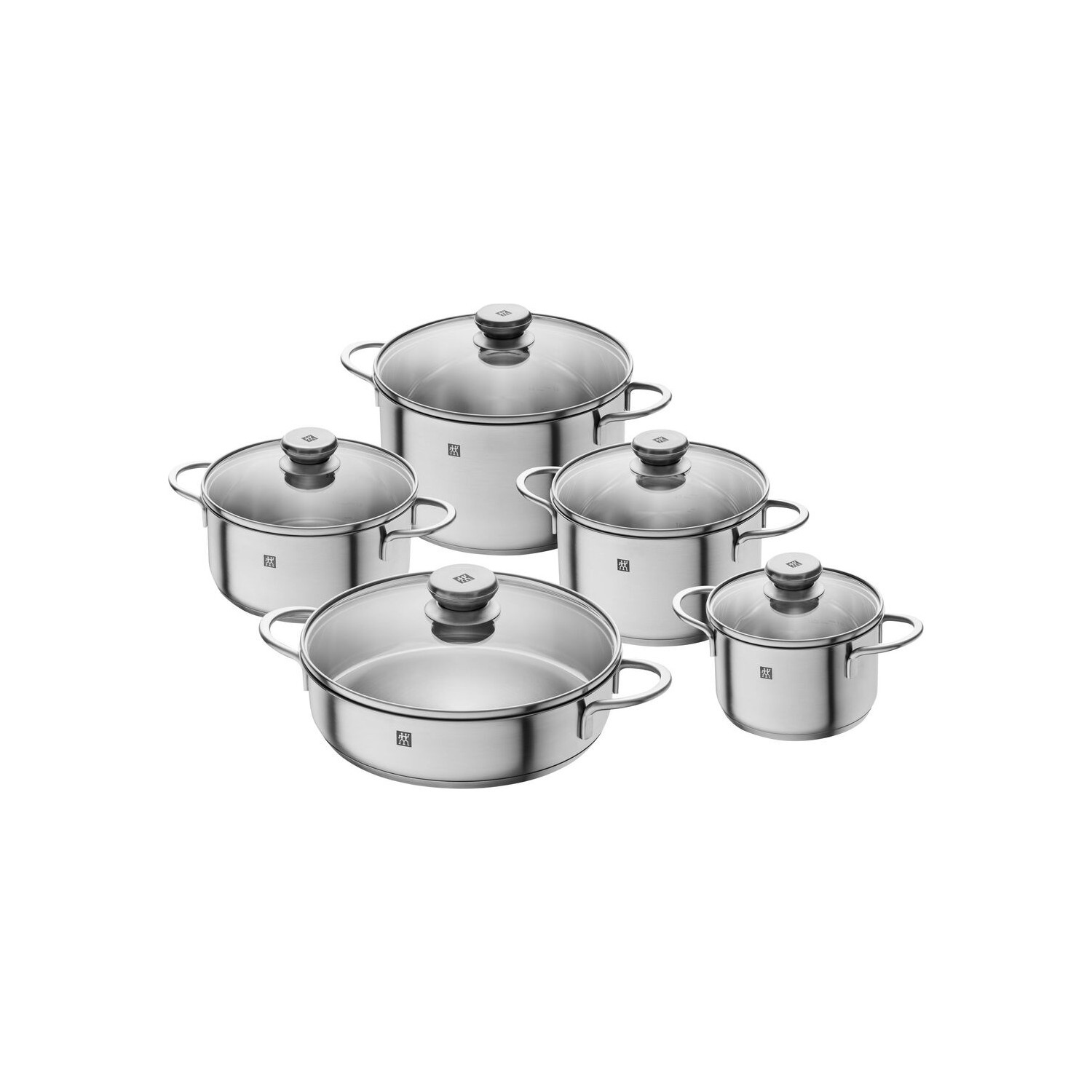 ZWILLING TWIN NOVA TENCERE SETİ | 18/10 PASLANMAZ ÇELİK | 5-ADET cover pic