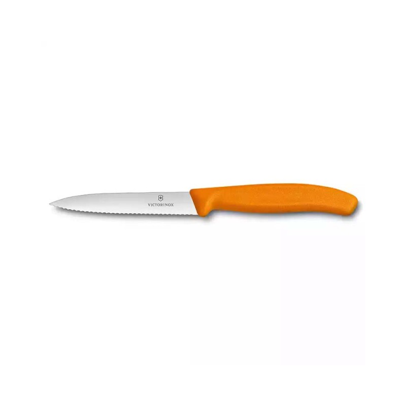 Victorinox 6.7736.L9 10cm Turuncu Tırtıklı Soyma Bıçağı cover pic