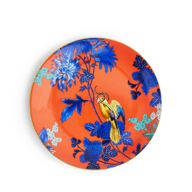 WEDGWOOD Wonderlust Golden Parrot 20 cm Tatlı Tabağı cover pic