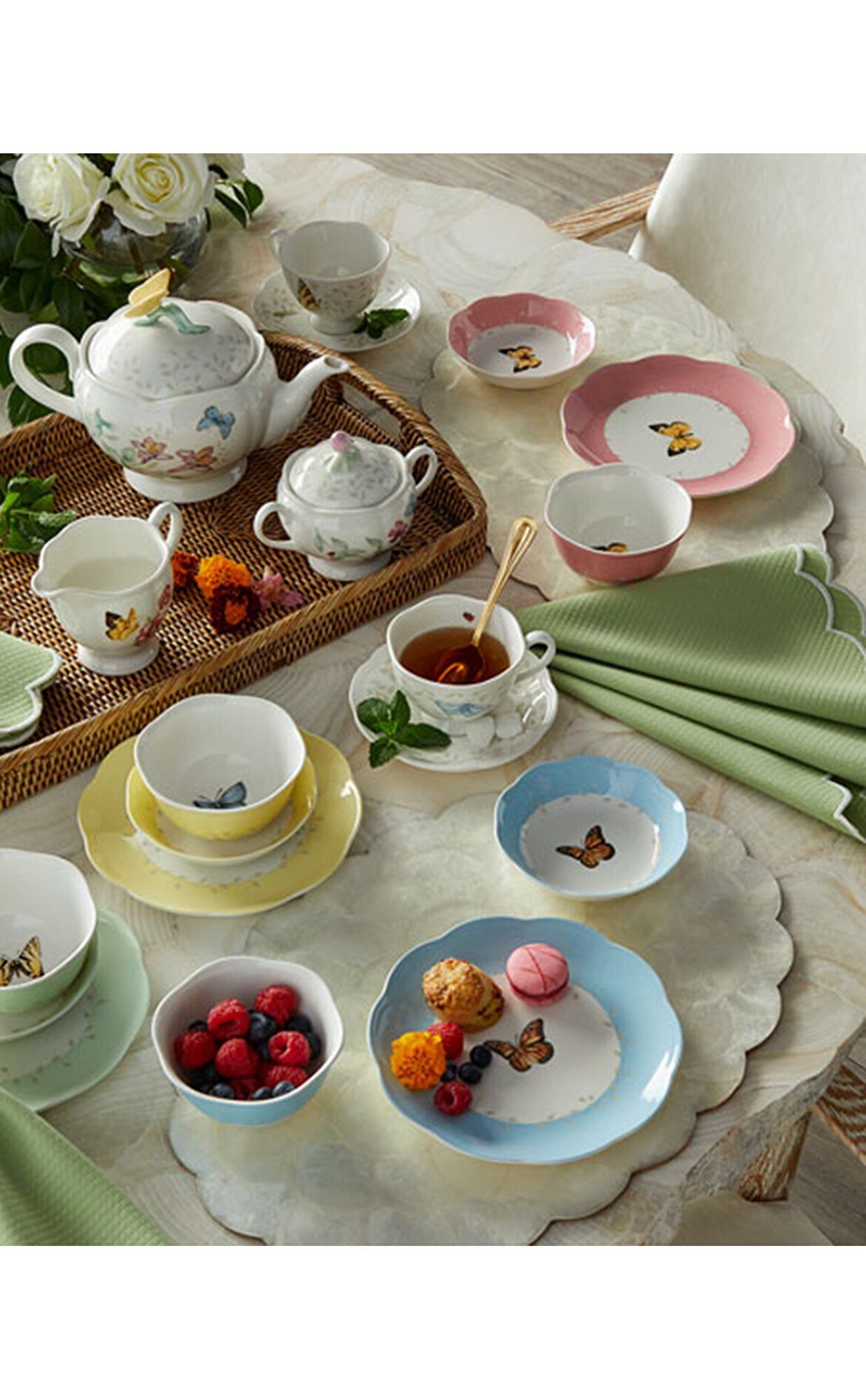 LENOX Butterfly Kase, 4Renk 12*6cm 4 lü set 0 image