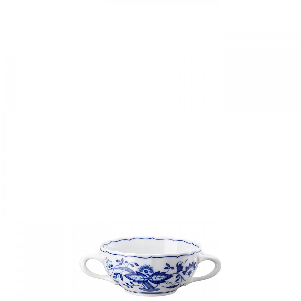 HUTSCHENREUTHER BLAU ZWİEBELMUSTER KONSOME KASE TABAKLI cover pic
