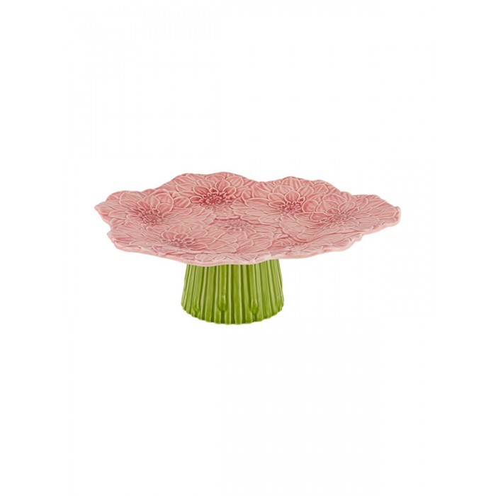 Bordallo Pinheiro-Maria Flor Pembe Küçük Kek Standı ( 30,0x27,5x110mm ) 0 image