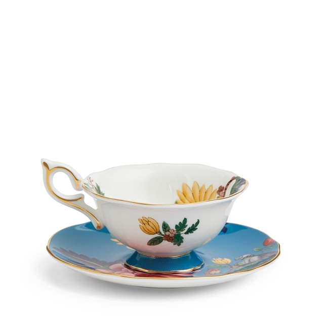 WEDGWOOD Wonderlust Sapphire Garden Çay Fincanı ve Tabağı 1057269 0 image