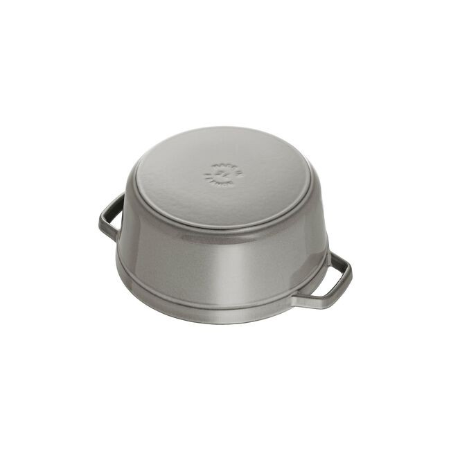 STAUB LA COCOTTE DÖKÜM TENCERE | GRAFİT GRİ | 24 CM | 3,7 L | YUVARLAK 405002460 0 image