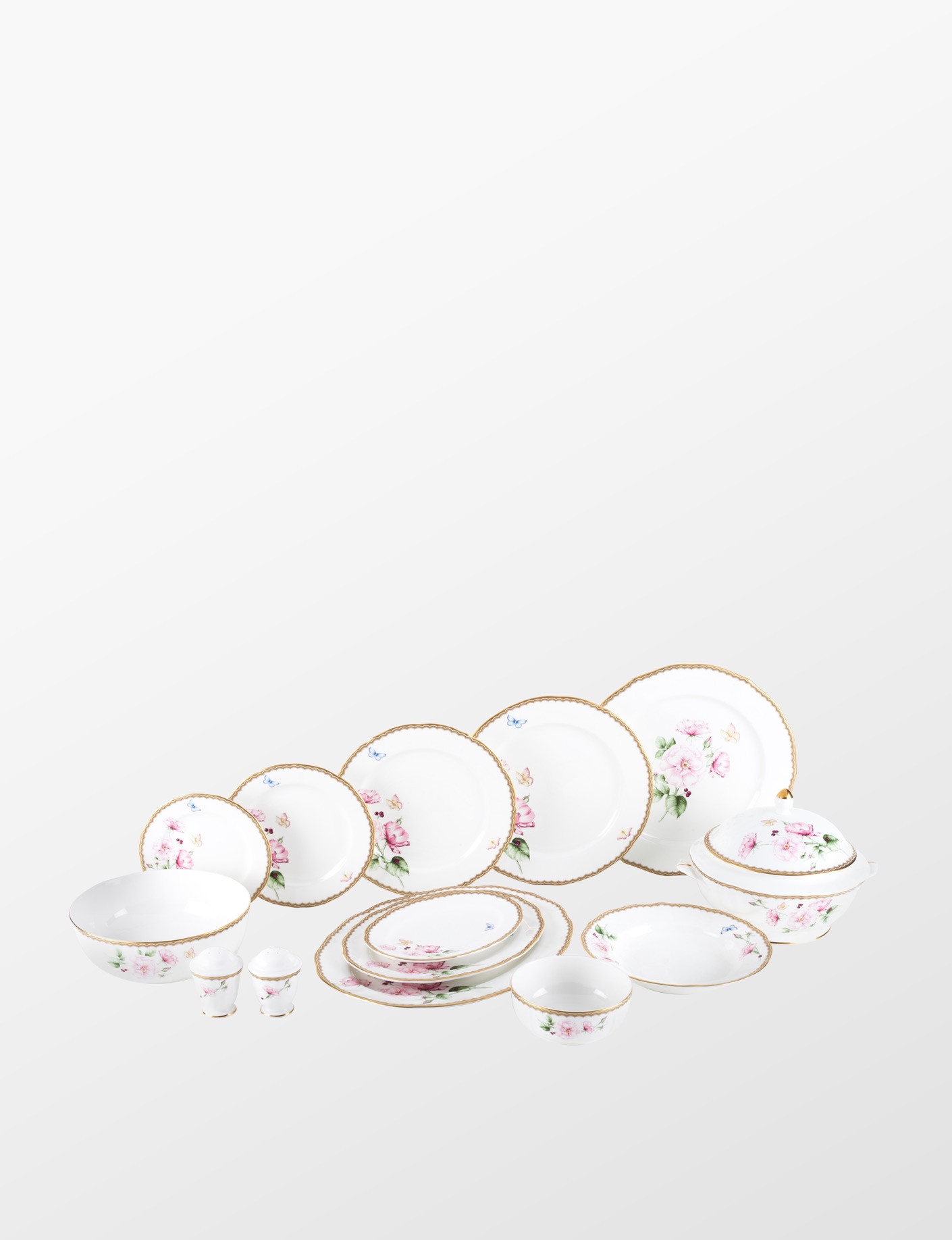 PROUNA Antique Rose 72 Parça Yemek Takımı 0 image