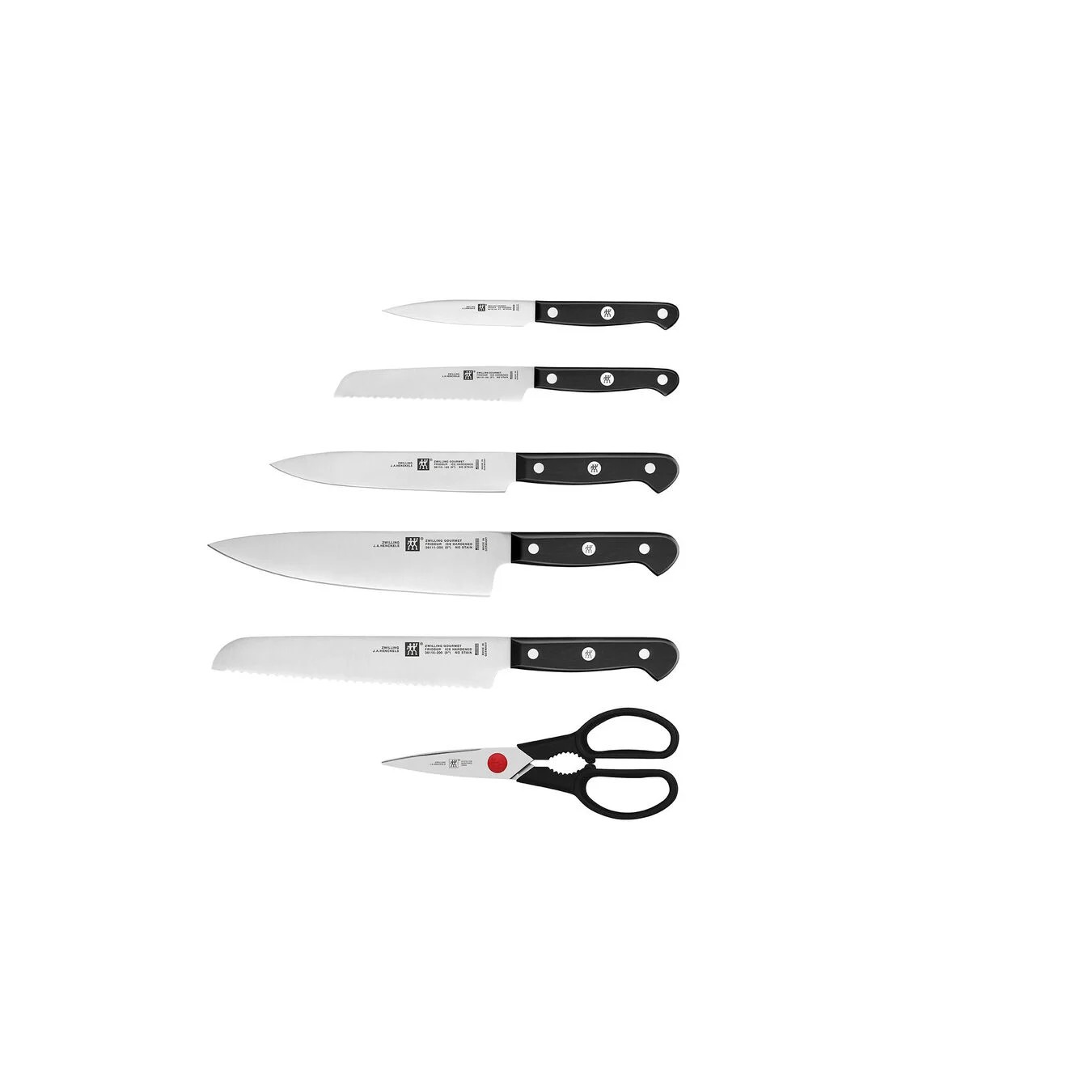 ZWILLING GOURMET BLOK BIÇAK SETİ KENDİNDEN BİLEMELİ | DİŞBUDAK AĞACI | 7-PARÇA 0 image