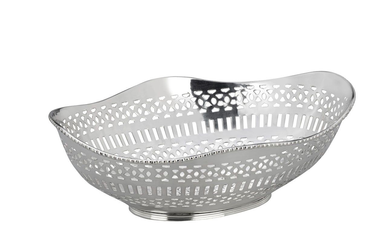 Hermann Bauer Gümüş Kaplama 6460 Kase / ekmek sepeti oval 29 cm cover pic