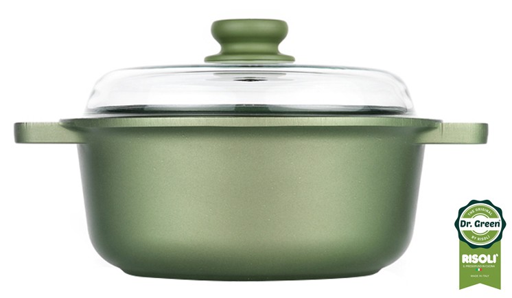 Risoli 24 cm DERİN CAM KAPAKLI TENCERE DR.GREEN® cover pic