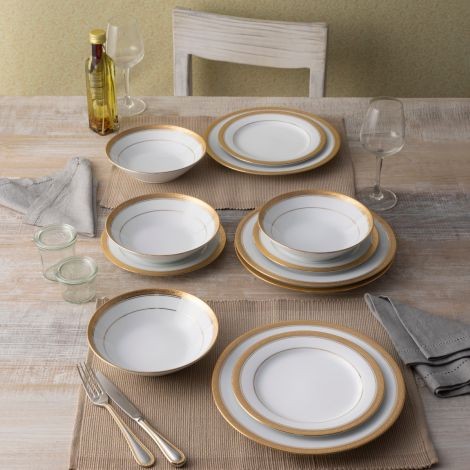 Noritake Crestwood Gold 83 Parça Yemek Takımı 0 image