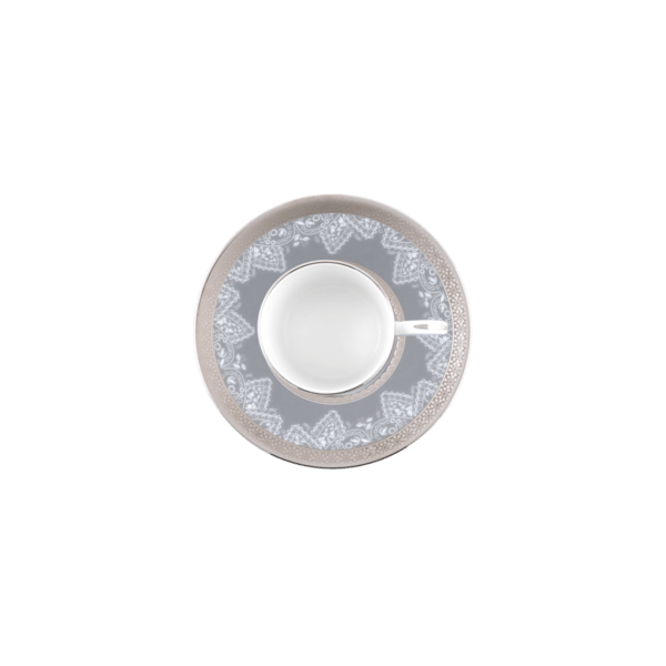 Haviland Romane Gris 2li set Kahve Fincanı veTabağı 0 image