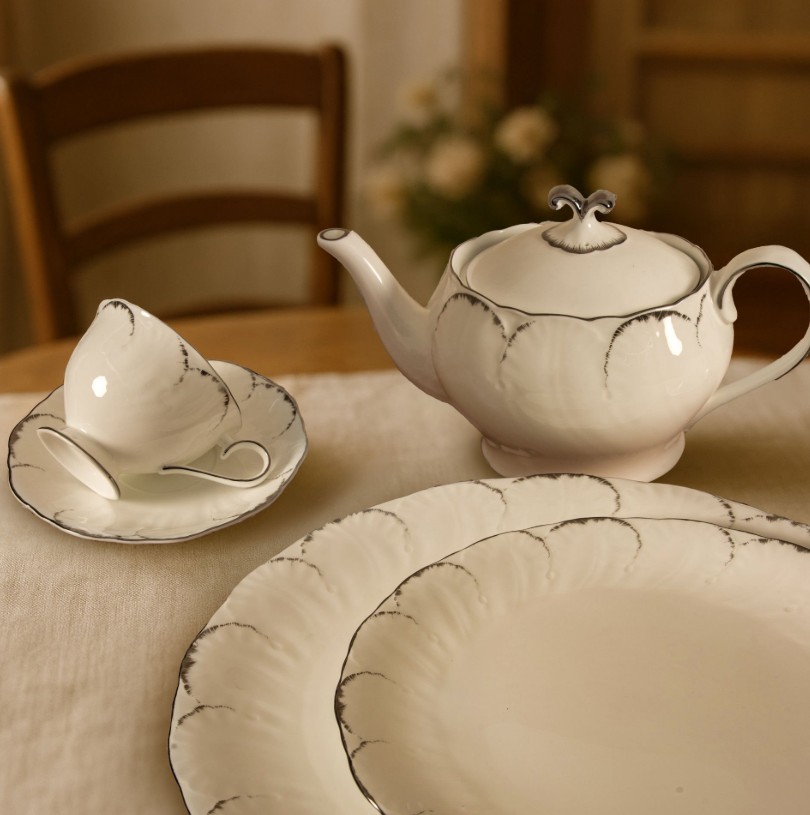 WANELLİ Tiffany Platin Çay Seti 24 Parça cover pic