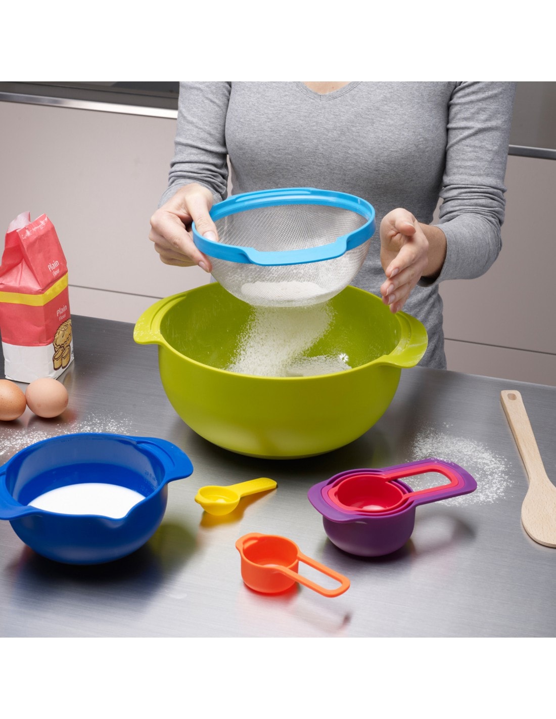 Joseph Joseph Nest™ 9 Plus Karıştırma Kase Seti - Çok Renkli 40031 0 image
