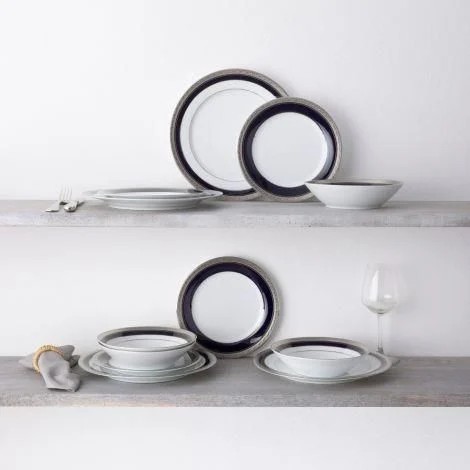 Noritake Crestwood Cobalt Platinum 54 Parça Yemek Takımı 0 image