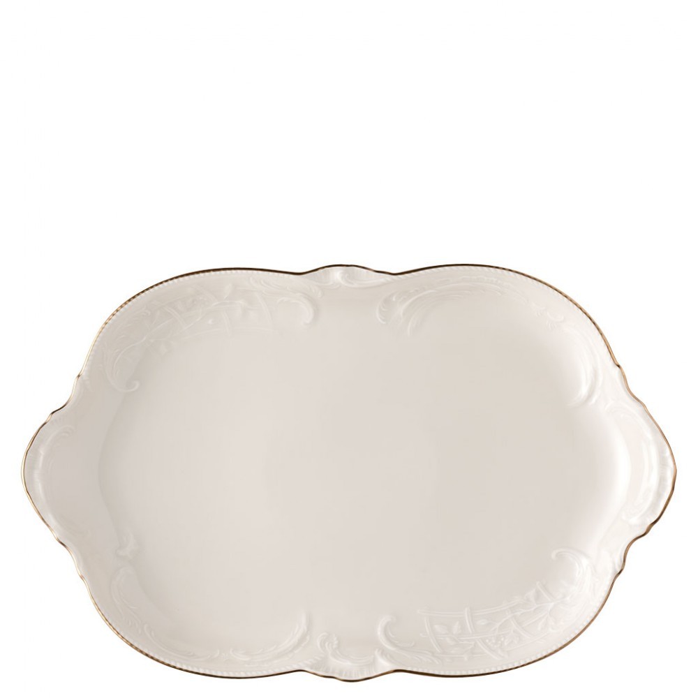 ROSENTHAL Sanssoucci Elfenbein Gold 38 CM Oval Servis Tabağı cover pic