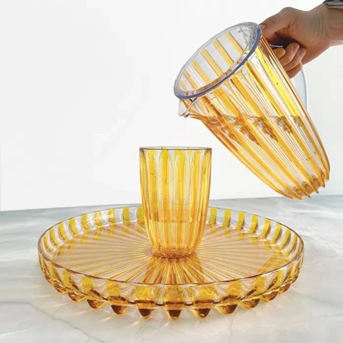 Guzzini Dolce Vita Yuvarlak Tepsi 31 cm Amber 0 image