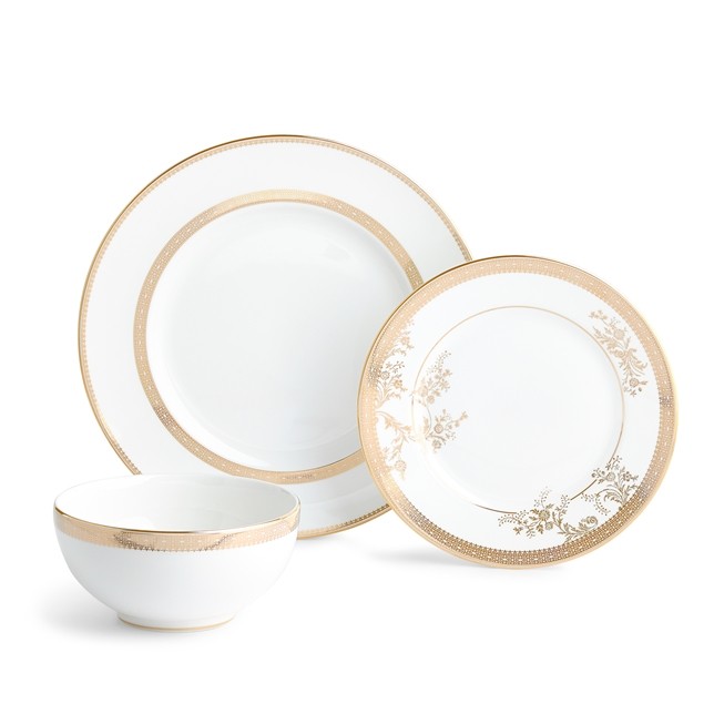 WEDGWOOD Vera Wang Lace Gold 51 Prç Yemek Takımı cover pic