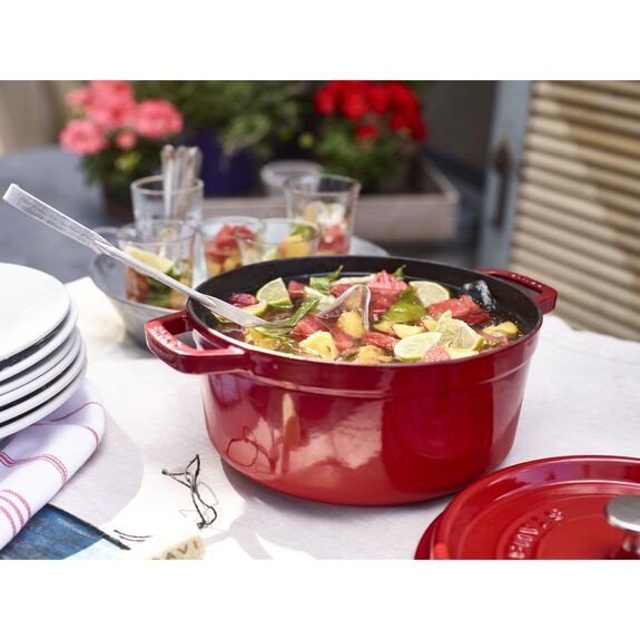 STAUB LA COCOTTE DÖKÜM TENCERE | KİRAZ | 24 CM | 3,7 L | YUVARLAK 405098350 0 image