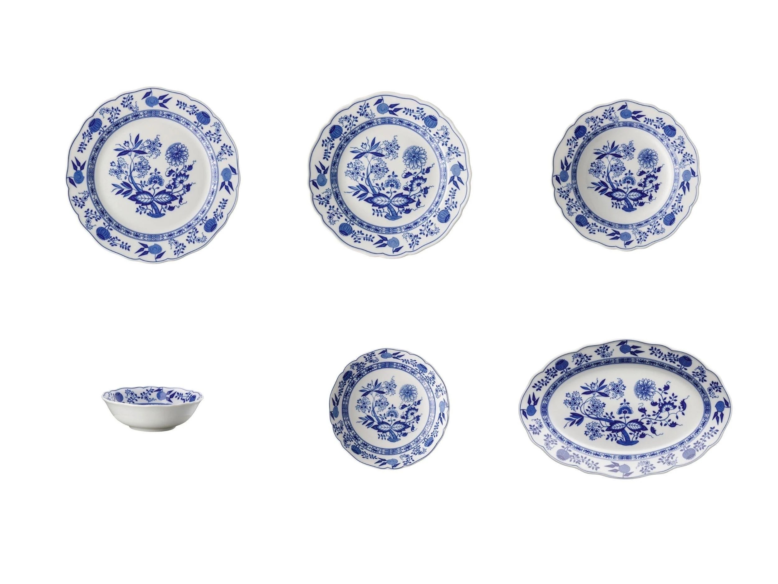 HUTSCHENREUTHER Blau Zwiebelmuster 51 Parça cover pic