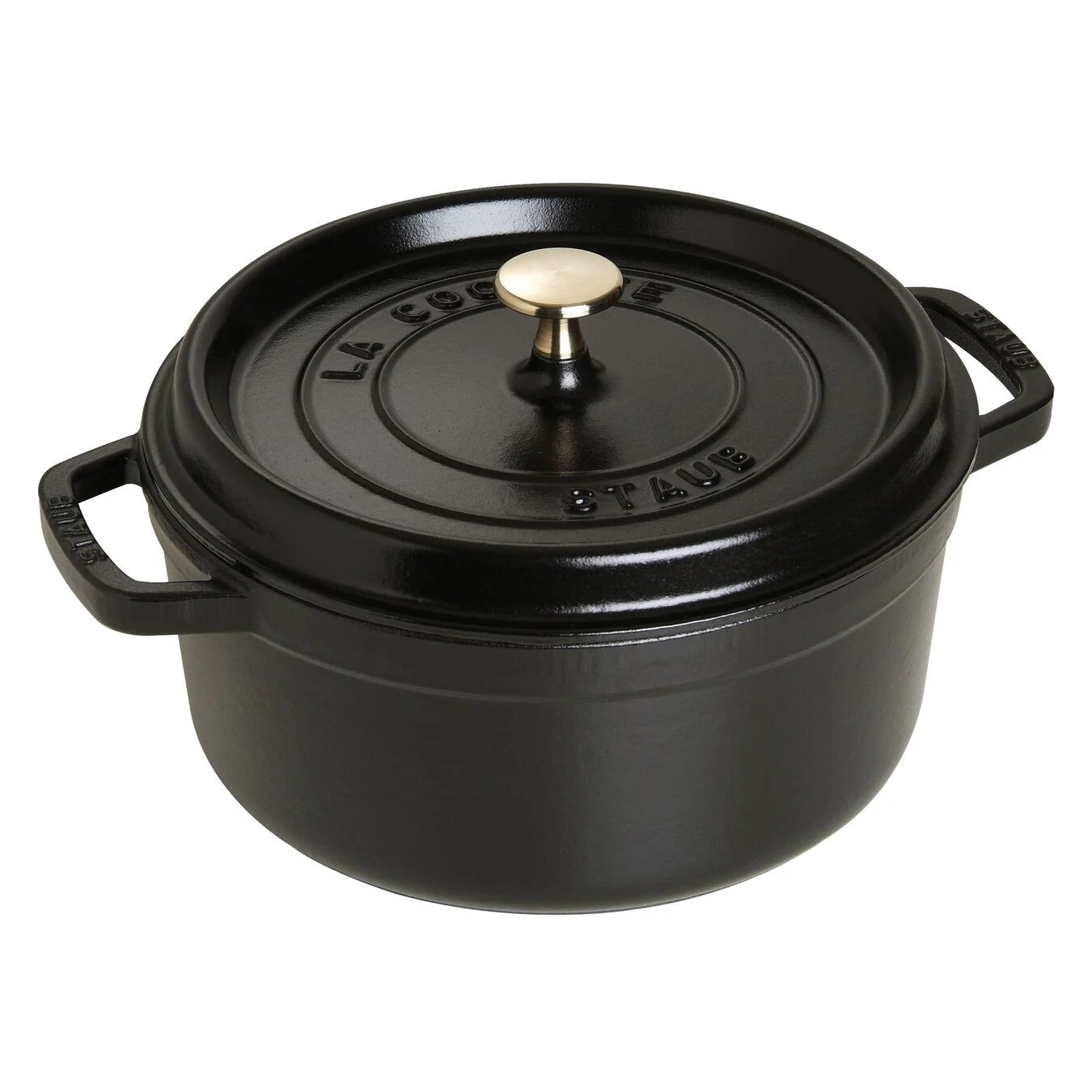 STAUB LA COCOTTE DÖKÜM TENCERE | SİYAH | 24 CM | 3,7 L | YUVARLAK 405002410 cover pic