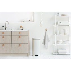 BRABANTİA NEWICON WHITE PEDALLI ÇÖP KUTUSU 30LBRA 111785 0 image