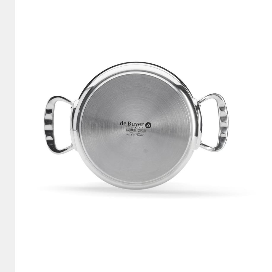 De Buyer Milady Cam Kapaklı Paslanmaz Çelik Tencere 24 cm(3427.24) 0 image
