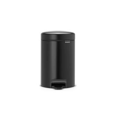 BRABANTİA NEWICON MATT BLACK PEDALLI ÇÖP KUTUSU 3L 113321 cover pic