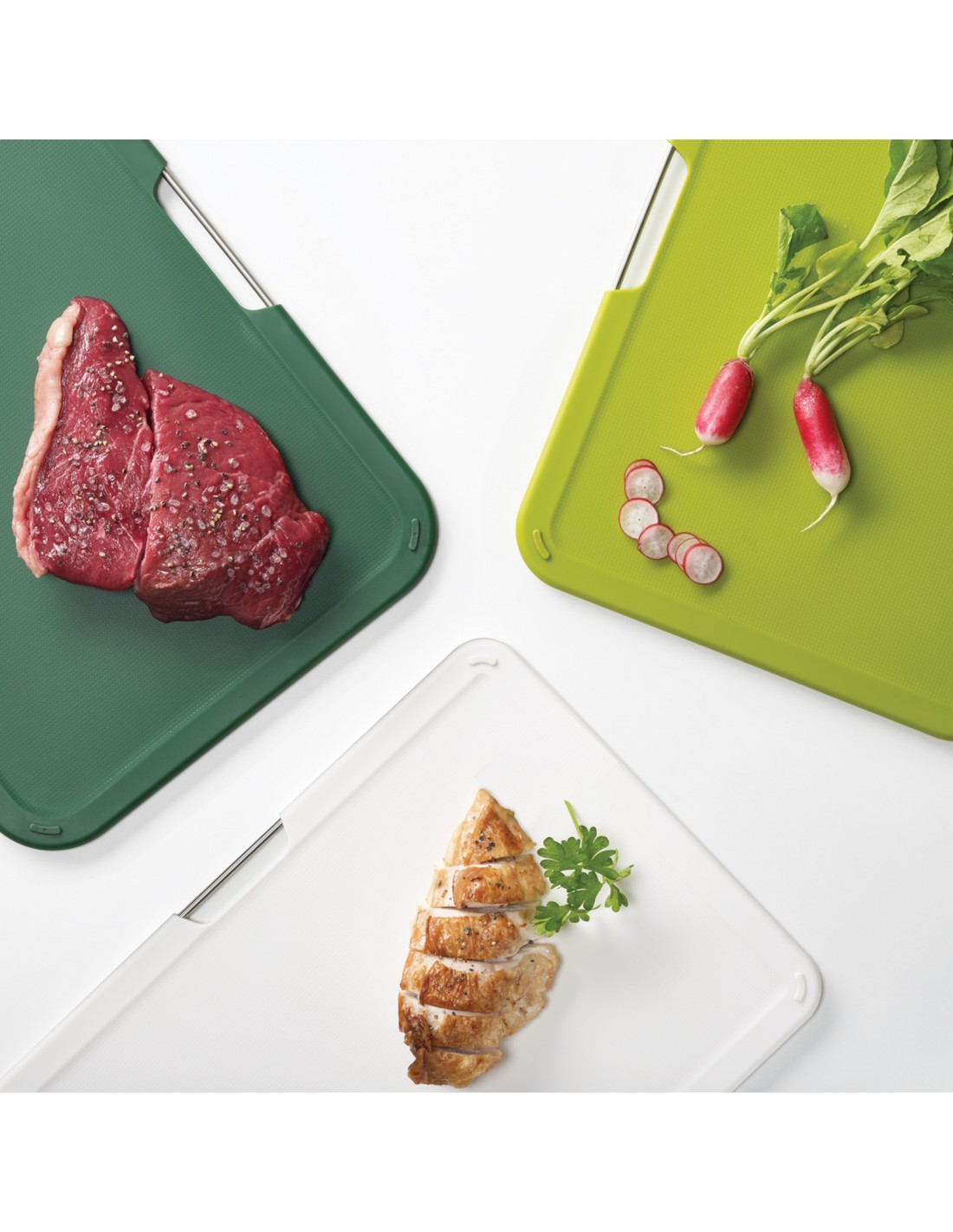 Joseph Joseph Nest™ 3'lü Büyük Kesme Tahtası Seti - Yeşil 60163 0 image