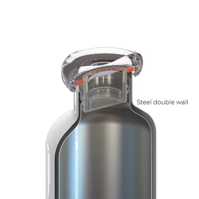 Guzzini On The Go Termal Şişe 500 ml Gri 0 image