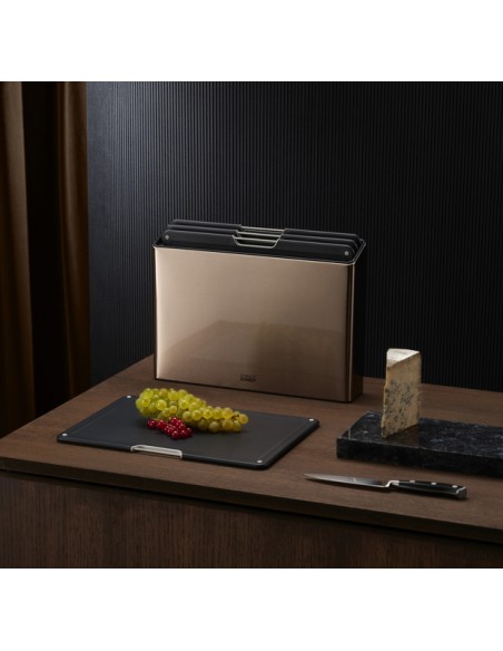 Joseph Joseph Folio Standlı Kesme Tahtası 4 lü Pembe Altın SKU 60172 0 image