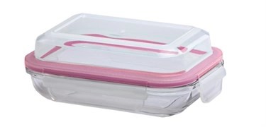 GLASSLOCK DİKDÖRTGEN PLUS CAM SAKLAMA KABI 350 ML D-MPRB035 cover pic