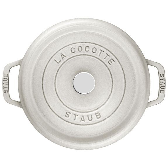 STAUB LA COCOTTE DÖKÜM TENCERE | TRÜF BEYAZI | 24 CM | 3,8 L | YUVARLAK 0 image