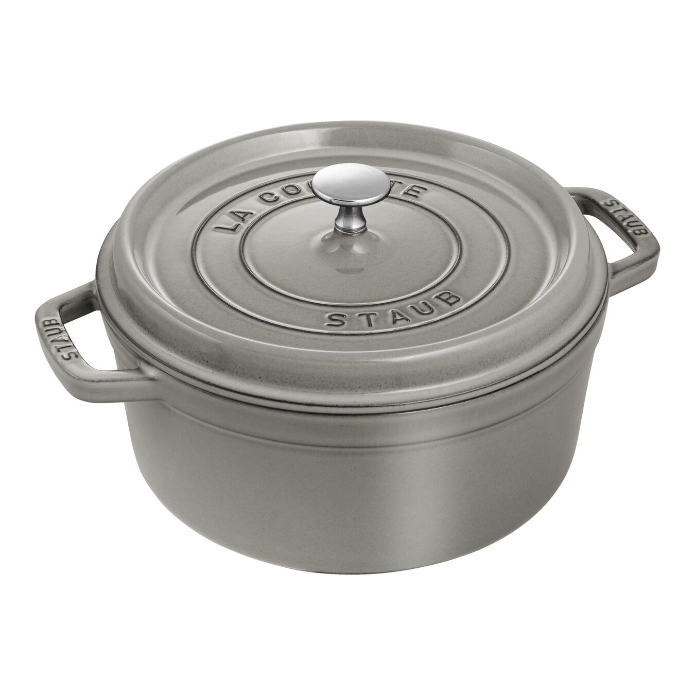 STAUB LA COCOTTE DÖKÜM TENCERE | GRAFİT GRİ | 24 CM | 3,7 L | YUVARLAK 405002460 cover pic