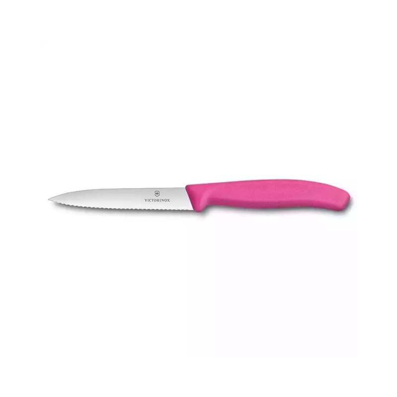​​​​​​​​​​​​​​​​​​​​​​Victorinox 6.7736.L5 10cm Pembe Tırtıklı Soyma Bıçağı cover pic