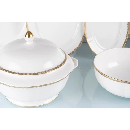 PROUNA Antique Gold 72 Parça 12 Kişilik Yemek Takımı 0 image