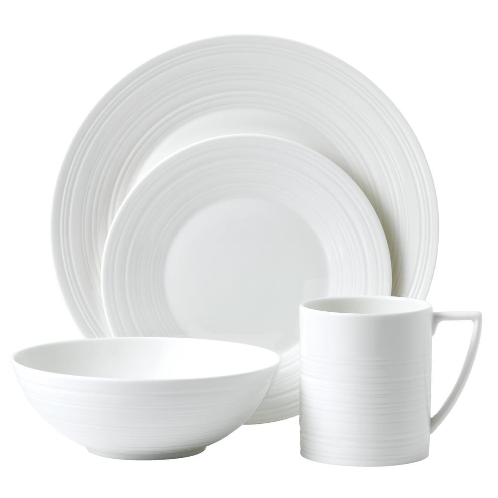 WEDGWOOD Jasper Conran Strata White 51 Prç 12 Kişilik Yemek Seti 0 image