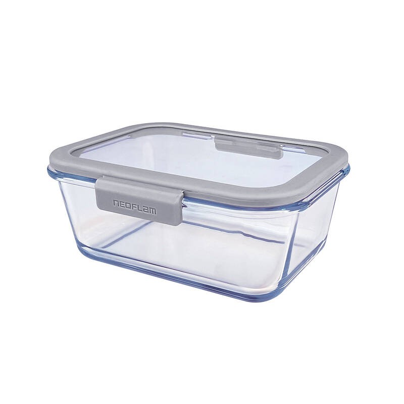 Neoflam FİKA GLACE CAM SAKLAMA KABI 800ML GRİ cover pic
