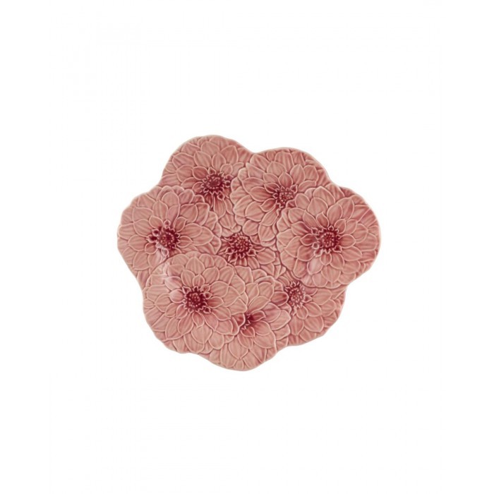 Bordallo Pinheiro-Maria Flor Pembe Papatya Servis Tabağı 29cm 0 image