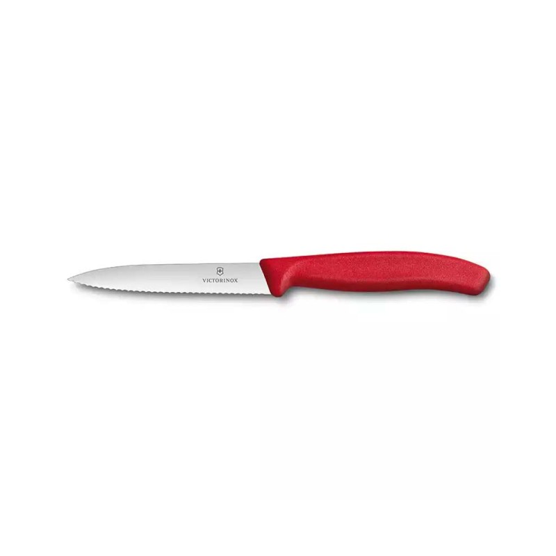 Victorinox 6.7731 10cm Kırmızı Tırtıklı Soyma Bıçağı cover pic