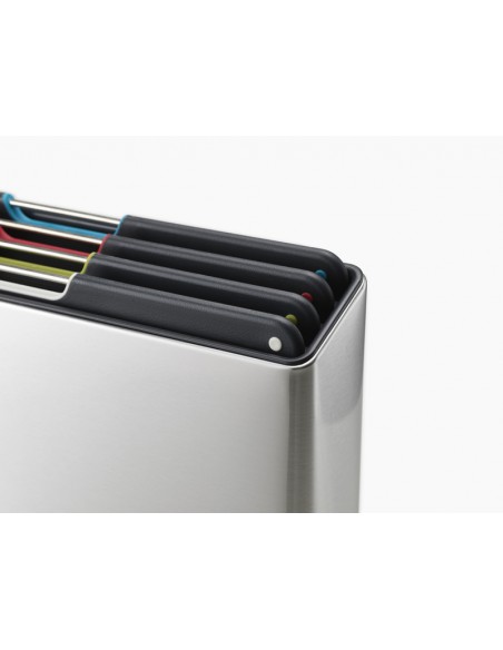 Joseph Joseph Folio Standlı Kesme Tahtası 4 lü Çelik Gri SKU 60170 0 image
