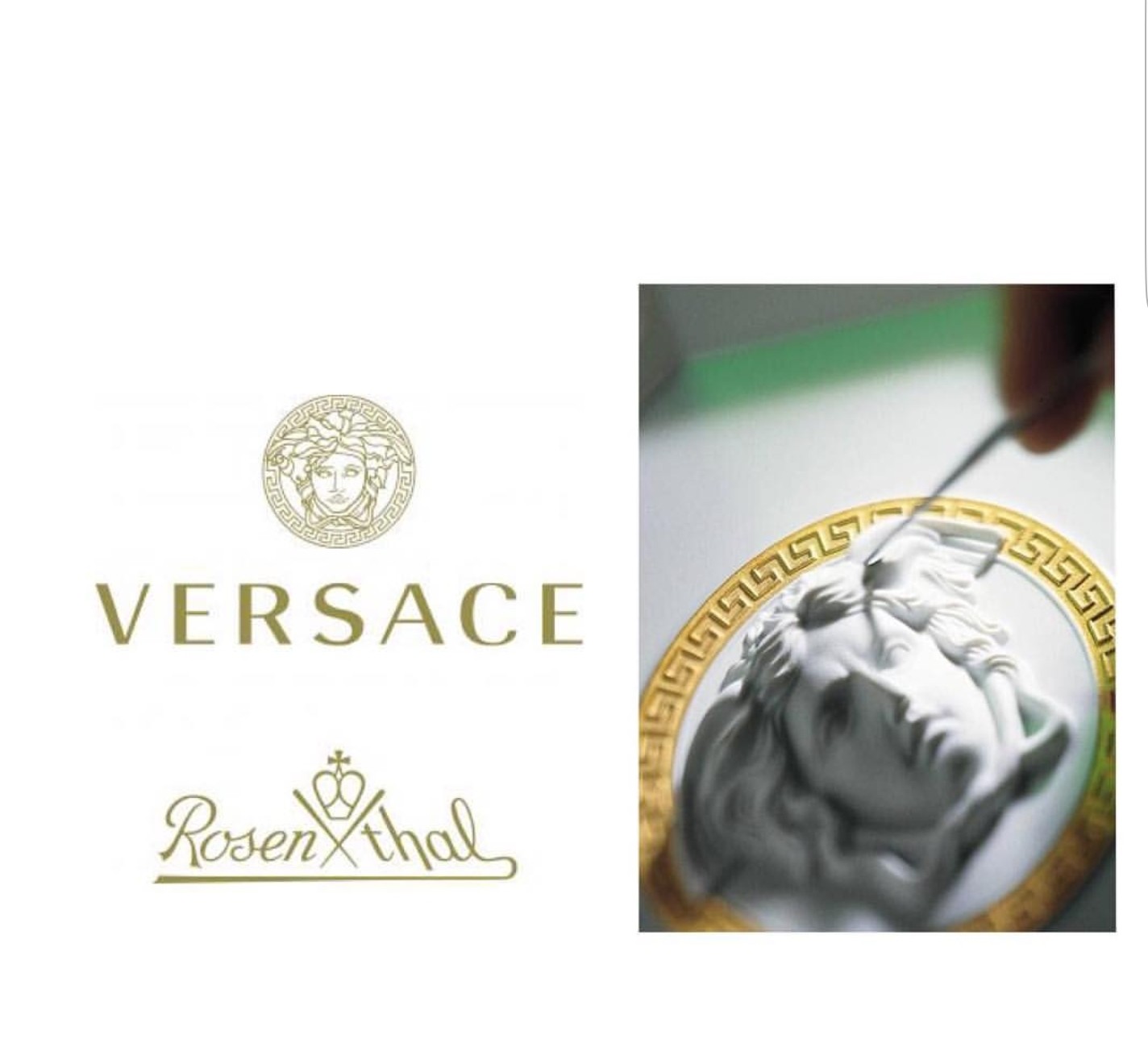 VERSACE MEDAİLLON MEANDRE D'OR 27 cm Servis Tabağı 0 image