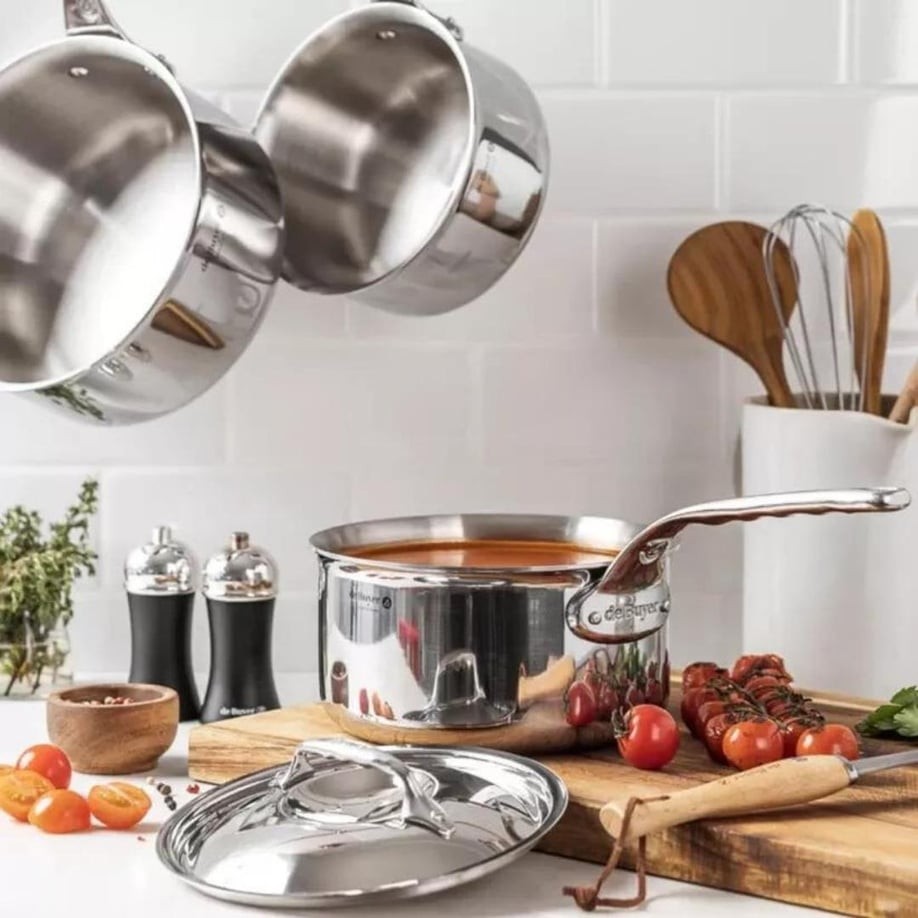 De Buyer Affinity Kapaklı 5 Katmanlı Paslanmaz Çelik Sos Tenceresi 16 cm(3746.16) 0 image