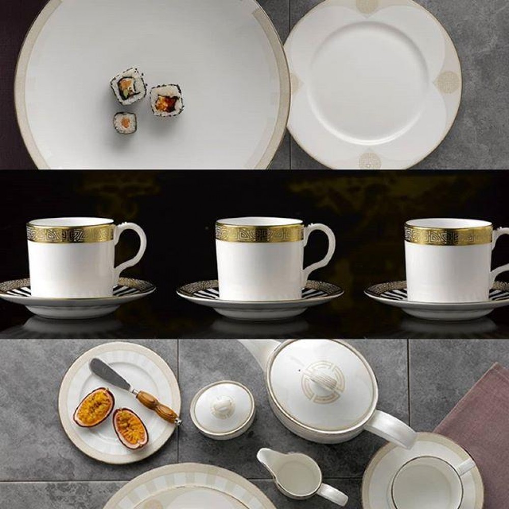 Royal Crown Derby Satori Pearl 12 Kişilik Yemek Seti 48 Parça cover pic